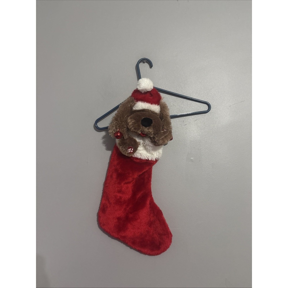 Dan Dee Dog Christmas Holiday Stocking Animated Ears Bells 2009